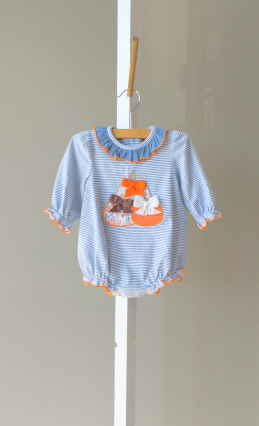 Banana Split Pumpkin Patch Applique Bubble