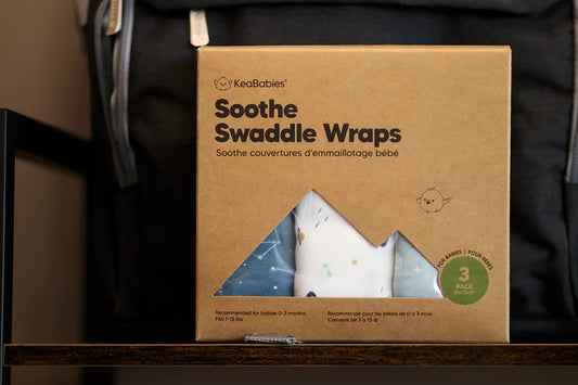 KeaBabies 3-Pack Soothe Baby Swaddle Blossom