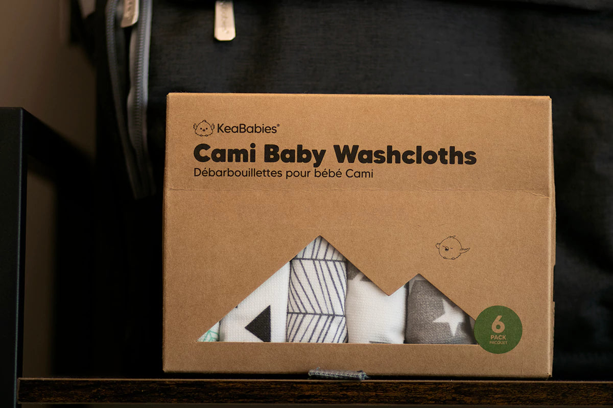 Keababy 6Pk Organic Baby Wash Cloth – Grayscape