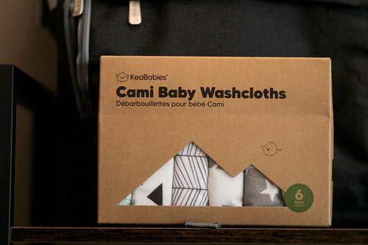 Keababy 6Pk Organic Baby Wash Cloth – Grayscape