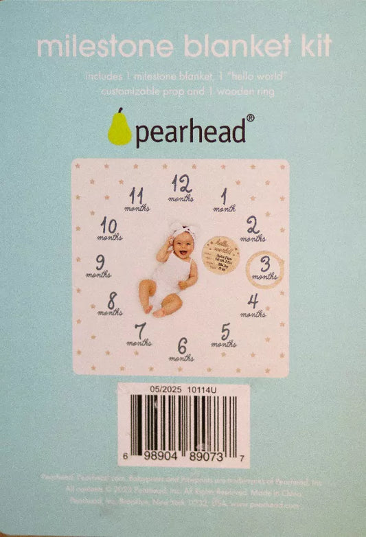 Pearhead Hello World Milestone Blanket