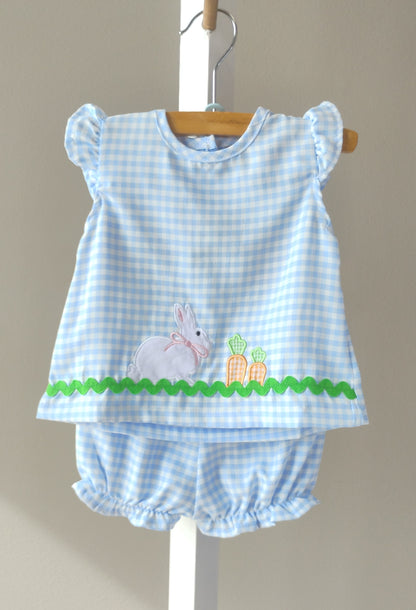 Banana Split Bunny Hop Applique (Bloomer, Dress)