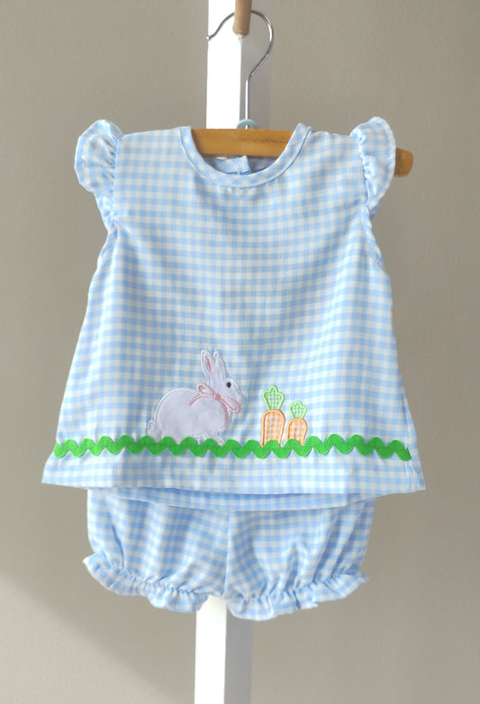 Banana Split Bunny Hop Applique (Bloomer, Dress)