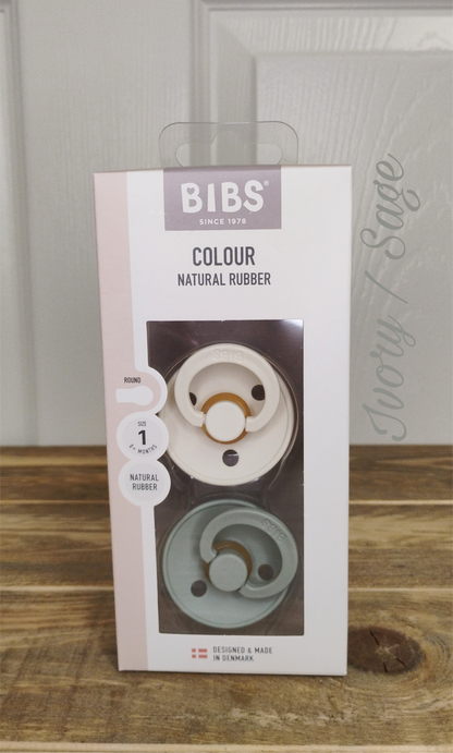 BIBS Colour Pacifiers (Ivory/Blush, Deep Space/Petrol, Ivory/Sage,Vanilla/Pine, Woodchuck/Blush, Ivory/Petrol)