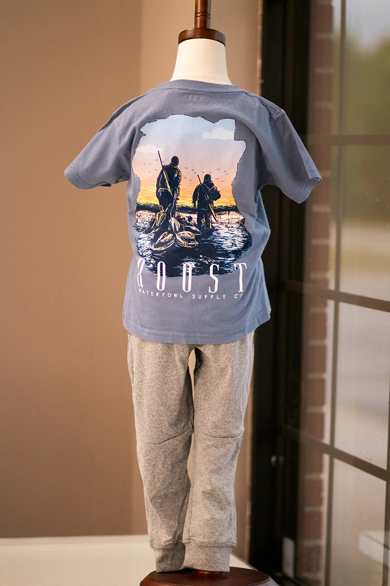 Fieldstone Roost Boykin Stamp Navy Shirt